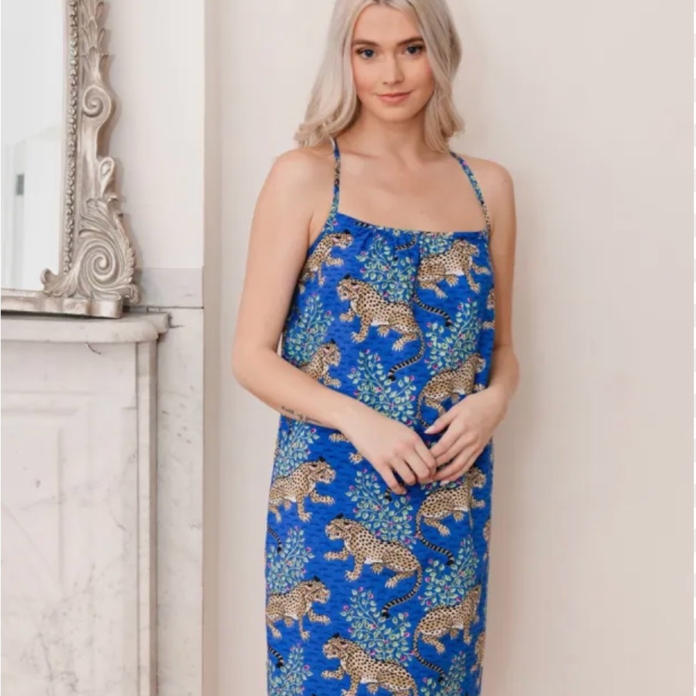 Printfresh Cami Nightgown in Bagheera Sapphire